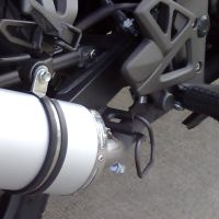 Escape compatível com Kymco Quannon 125 2007-2016, Trioval, Escape legal, homologado, silenciador com db killer removível e tubo de ligação específico 