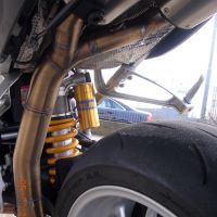 Escape compatível com Bmw R 1200 S 2006-2008, Furore Nero, Par de silenciosos de escape homologadas, com db killer removível e tubos de ligação específicos 