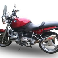 Escape compatível com Bmw R 850 R -GS 1994-2002, Trioval, Escape legal, homologado, silenciador com db killer removível e tubo de ligação específico 