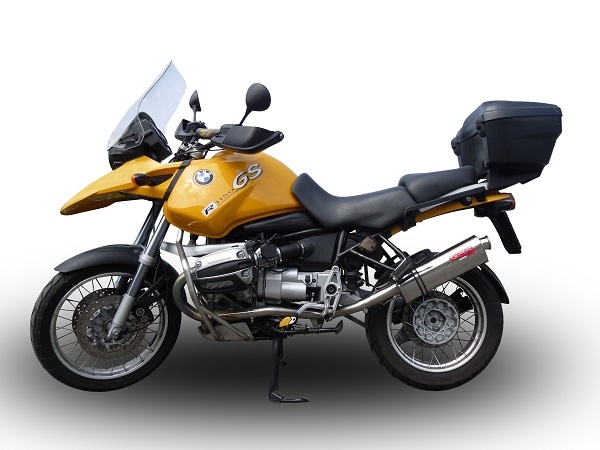 Escape compatível com Bmw R 1150 R 2000-2006, Trioval, Escape legal, homologado, silenciador com db killer removível e tubo de ligação específico 