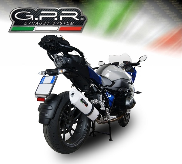 Escape compatível com Bmw R 1200 Rs Lc 2015-2016, Albus Ceramic, Escape legal, homologado, silenciador com db killer removível e tubo de ligação específico 