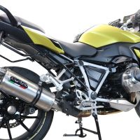 Escape compatível com Bmw R 1250 R -Rs 2021-2024, Dual Inox, Escape legal, homologado, silenciador com db killer removível e tubo de ligação específico 