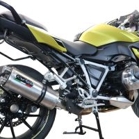 Escape compatível com Bmw R 1250 R -Rs 2021-2024, Dual Inox, Escape legal, homologado, silenciador com db killer removível e tubo de ligação específico 