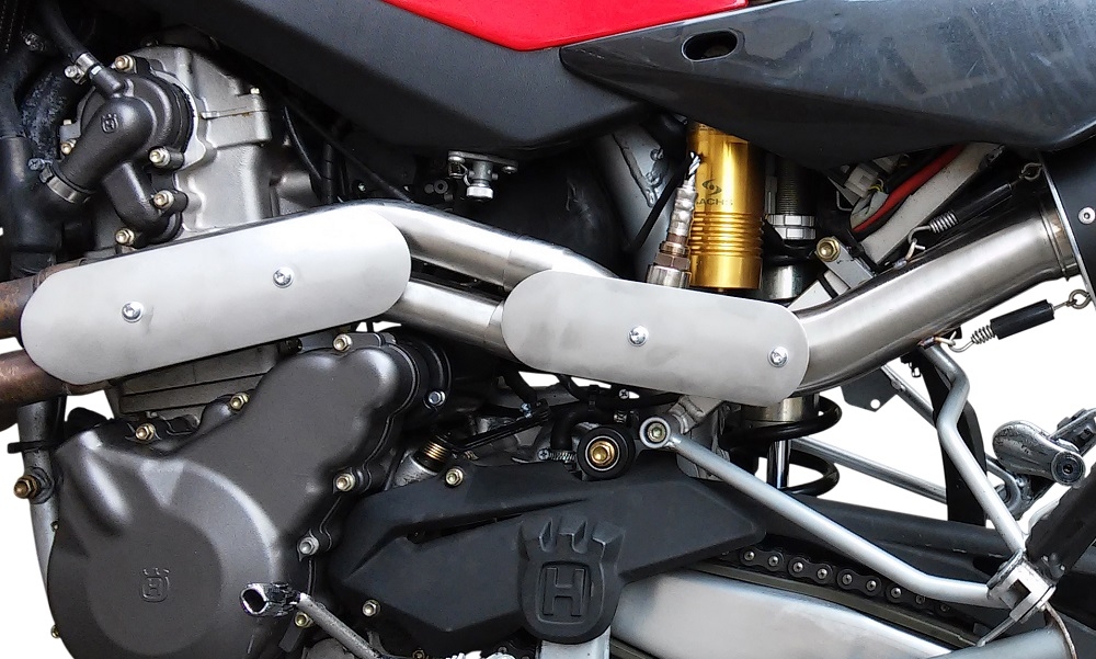 Escape compatível com Husqvarna TE 610 E - SM 610 2005-2006, Furore Nero, Escape legal, aprovado, com db killer removível, tubo de conexão e conversor catalítico 