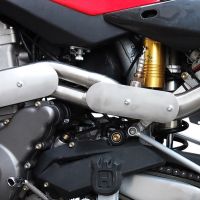 Escape compatível com Husqvarna TE 610 E - SM 610 2005-2006, Furore Nero, Escape legal, aprovado, com db killer removível, tubo de conexão e conversor catalítico 