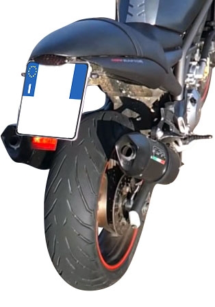 Escape compatível com Cagiva X-Raptor 1000 2002-2002, Furore Nero, Par de silenciosos de escape homologadas, com db killer removível e tubos de ligação específicos 