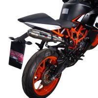 Escape compatível com Ktm Rc 125 2014-2016, Deeptone Inox, Escape legal, homologado, silenciador com db killer removível e tubo de ligação específico 