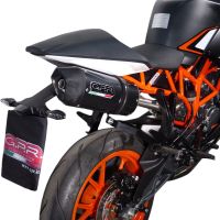 Escape compatível com Ktm Rc 200 2014-2021, Deeptone Inox, Escape legal, homologado, silenciador com db killer removível e tubo de ligação específico 