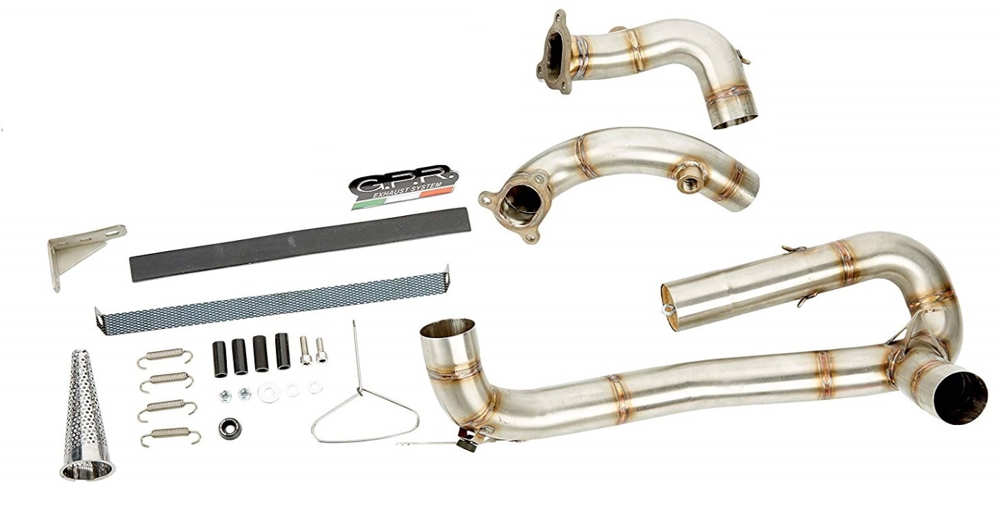 GPR escape compatível com  Ktm Rc 8 R 2008-2014, New Grand Prix Evo Titanium, Escape Racing, linha completa, fornecido com coletor específico, artigo sem homologação 