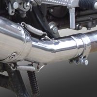 Escape compatível com Royal Enfield Continental GT 535 2014-2016, Vintacone, Escape legal, aprovado, com db killer removível, tubo de conexão e conversor catalítico 