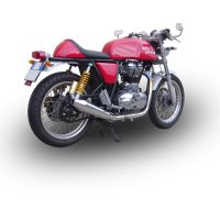 Escape compatível com Royal Enfield Continental GT 535 2014-2016, Vintacone, Escape legal, aprovado, com db killer removível, tubo de conexão e conversor catalítico 