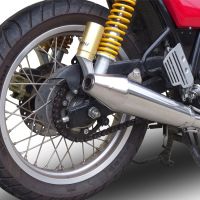 Escape compatível com Royal Enfield Continental GT 535 2014-2016, Vintacone, Escape legal, aprovado, com db killer removível, tubo de conexão e conversor catalítico 