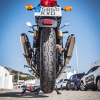 Escape compatível com Royal Enfield Interceptor 650 2021-2025, Deeptone Inox, Par de terminais de exaustão aprovados, com db killer removível, catalisadores e tubo de conexão específico 