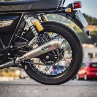 Escape compatível com Royal Enfield Interceptor 650 2021-2024, Powercone Evo, Par de terminais de exaustão aprovados, com db killer removível, catalisadores e tubo de conexão específico 