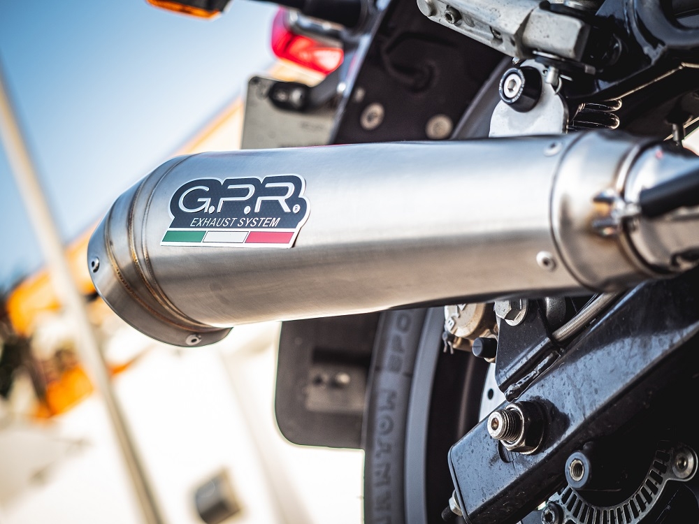 Escape compatível com Royal Enfield Interceptor 650 2021-2024, Powercone Evo, Par de terminais de exaustão aprovados, com db killer removível, catalisadores e tubo de conexão específico 