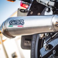 Escape compatível com Royal Enfield Interceptor 650 2021-2024, Powercone Evo, Par de terminais de exaustão aprovados, com db killer removível, catalisadores e tubo de conexão específico 