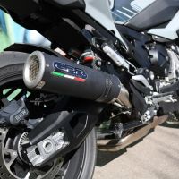 Escape compatível com Bmw S 1000 XR -M 2020-2025, M3 Black Titanium, Escape legal, homologado, silenciador com db killer removível e tubo de ligação específico 