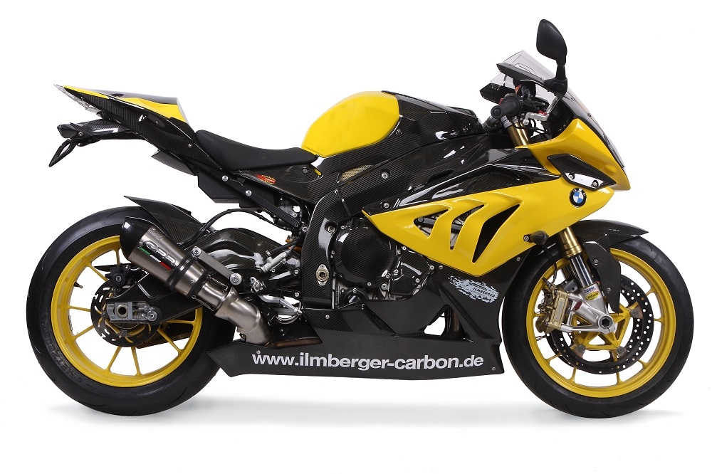 GPR escape compatível com  Bmw S 1000 RR -M  2010-2014, New Grand Prix Evo Titanium, Escape legal, homologado, silenciador com db killer removível e tubo de ligação específico 