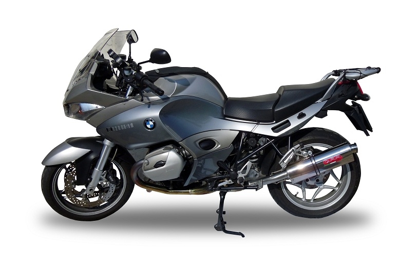 Escape compatível com Bmw R 1200 St -Rt 2003-2008, Trioval, Escape legal, homologado, silenciador com db killer removível e tubo de ligação específico 