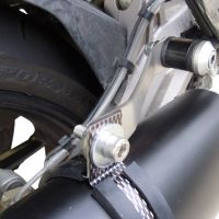Escape compatível com Aprilia Caponord 1200 2013-2016, Furore Nero, Escape legal, homologado, silenciador com db killer removível e tubo de ligação específico 