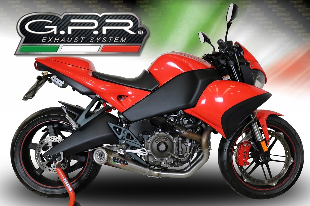 Escape compatível com Buell 1125 R -CR 2005-2009, Powercone Evo, Escape homologado semi-completo com db killer removível 