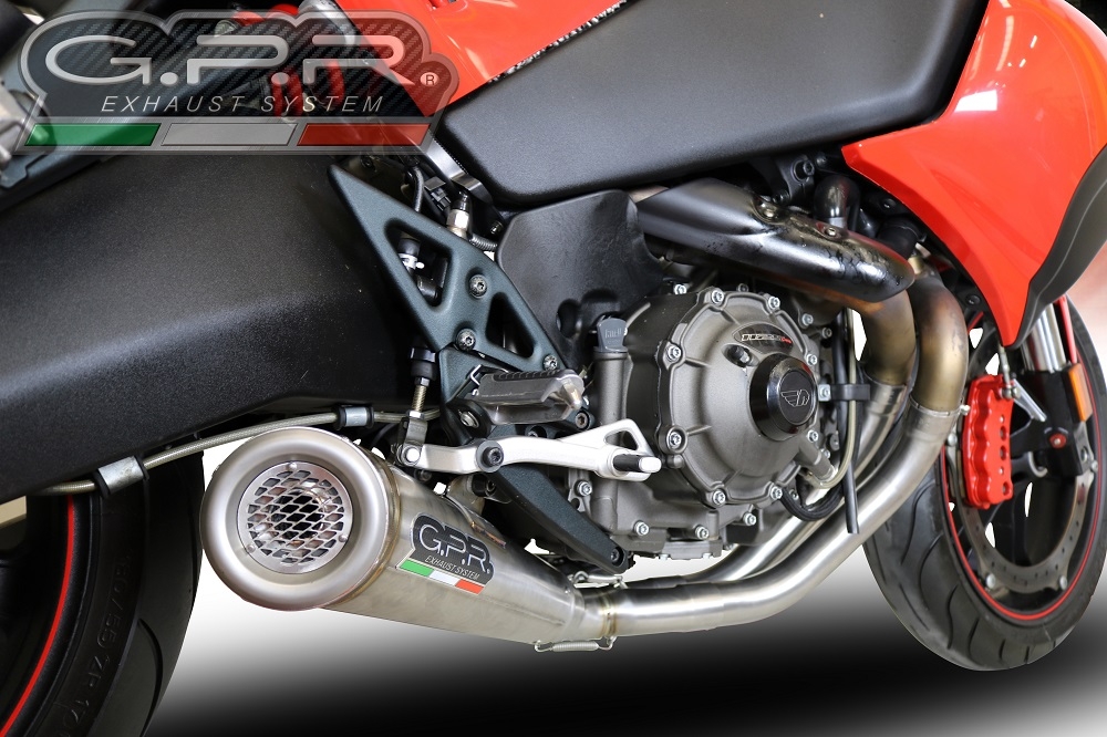 Escape compatível com Buell 1125 R -CR 2005-2009, Powercone Evo, Escape homologado semi-completo com db killer removível 