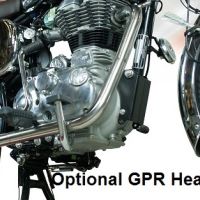 Escape compatível com Royal Enfield Classic - Bullet Efi 500 2009-2016, Decatalizzatore, Sistema racing Sistema de tubo para eliminar o catalisador 