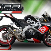 GPR escape compatível com  Aprilia Rsv4 1000 2015-2016, New Grand Prix Evo Titanium, Escape legal, homologado, silenciador com catalisador, db killer removível e tubo de ligação específico 