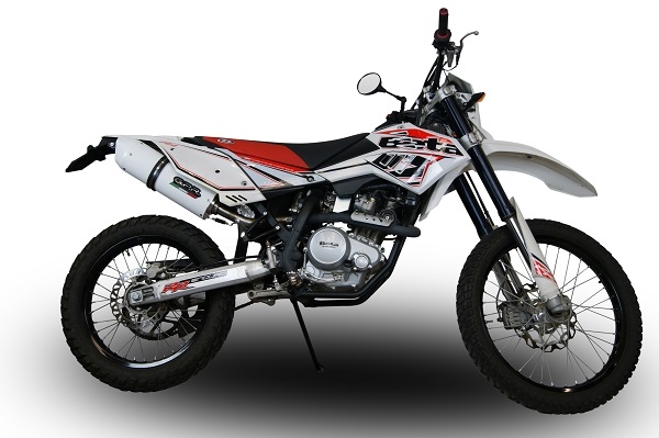GPR escape compatível com  Beta RR 125 Enduro Lc 4t 2010-2018, Albus Ceramic, Escape legal, homologado, silenciador com db killer removível e tubo de ligação específico 