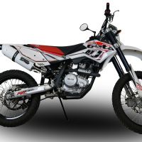 GPR escape compatível com  Beta RR 125 Enduro Lc 4t 2010-2018, Albus Ceramic, Escape legal, homologado, silenciador com db killer removível e tubo de ligação específico 