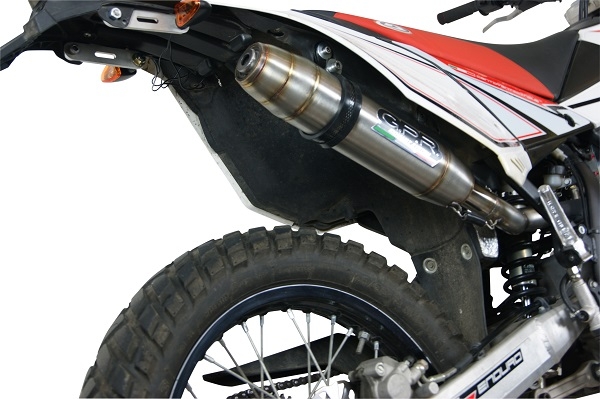 Escape compatível com Beta RR 125 Enduro Lc 4t 2010-2018, Deeptone Inox, Escape legal, homologado, silenciador com db killer removível e tubo de ligação específico 