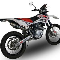 Escape compatível com Beta RR 125 Enduro Lc 4t 2010-2018, Deeptone Inox, Escape legal, homologado, silenciador com db killer removível e tubo de ligação específico 