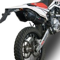 Escape compatível com Beta RR 125 Enduro Lc 4t 2010-2018, Furore Nero, Escape legal, homologado, silenciador com db killer removível e tubo de ligação específico 
