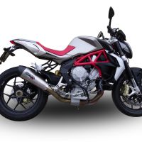 GPR escape compatível com  Mv Agusta Brutale 800 2017-2020, New Grand Prix Evo Titanium, Escape legal, homologado, silenciador com catalisador, db killer removível e tubo de ligação específico 