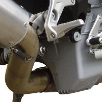 Escape compatível com Mv Agusta Brutale 800 Dragster 2017-2020, M3 Black Titanium, Escape legal, homologado, silenciador com catalisador, db killer removível e tubo de ligação específico 