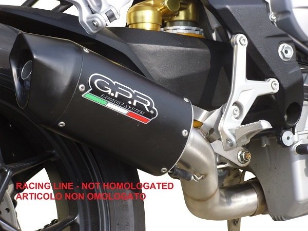 Escape compatível com Mv Agusta Brutale 800 2017-2020, Furore Evo4 Nero, Escape legal, homologado, silenciador com catalisador, db killer removível e tubo de ligação específico 