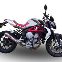 Escape compatível com Mv Agusta F3 800 2013-2016, Powercone Evo, Escape legal, aprovado, com db killer removível, tubo de conexão e conversor catalítico 