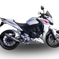 Escape compatível com Honda Cb 500 F 2021-2025, Deeptone Inox, Escape legal, homologado, silenciador com db killer removível e tubo de ligação específico 