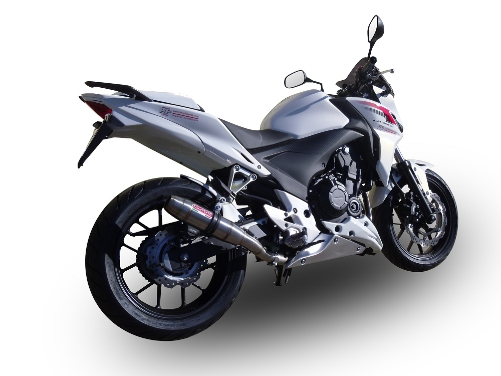 Escape compatível com Honda Cb 500 F 2021-2025, Deeptone Inox, Escape legal, homologado, silenciador com db killer removível e tubo de ligação específico 