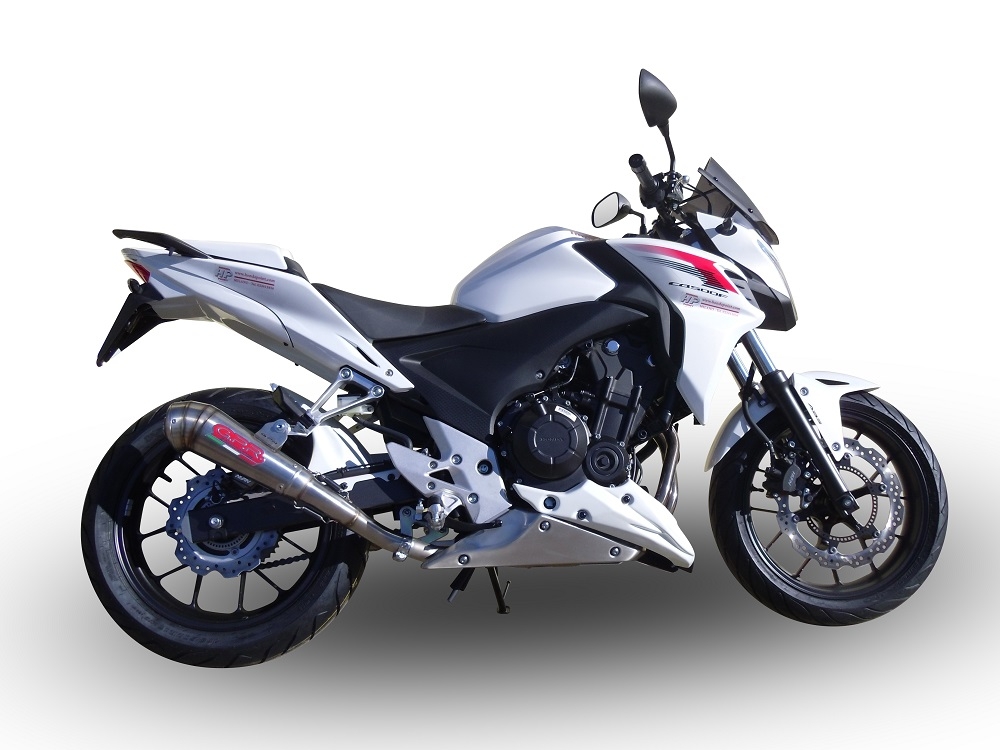 Escape compatível com Honda Cb 500 F 2013-2015, Powercone Evo, Escape legal, homologado, silenciador com db killer removível e tubo de ligação específico 