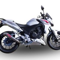 Escape compatível com Honda Cb 500 F 2013-2015, Powercone Evo, Escape legal, homologado, silenciador com db killer removível e tubo de ligação específico 