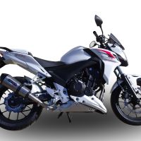 GPR escape compatível com  Honda Cb 400 F 2013-2015, New Grand Prix Evo Titanium, Escape legal, homologado, silenciador com db killer removível e tubo de ligação específico 