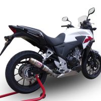 Escape compatível com Honda Cb 400 X 2019-2025, Deeptone Inox, Escape legal, homologado, silenciador com db killer removível e tubo de ligação específico 