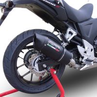Escape compatível com Honda Cb 400 X 2013-2015, Furore Nero, Escape legal, homologado, silenciador com db killer removível e tubo de ligação específico 