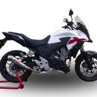 Escape compatível com Honda Cb 500 X 2016-2018, Powercone Evo, Escape legal, homologado, silenciador com db killer removível e tubo de ligação específico 