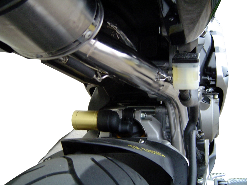 Escape compatível com Honda Cbr 1000 Rr 2004-2007, Tiburon Titanium, Sistema racing Silencioso com tubo de ligação 