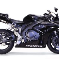 Escape compatível com Honda Cbr 1000 Rr 2004-2007, Tiburon Titanium, Sistema racing Silencioso com tubo de ligação 