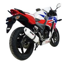 Escape compatível com Honda Cbr 300 R 2014-2016, Albus Ceramic, Escape legal, homologado, silenciador com db killer removível e tubo de ligação específico 