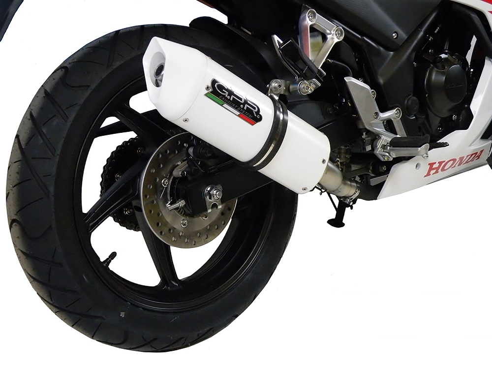 Escape compatível com Honda Cbr 300 R 2014-2016, Albus Ceramic, Escape legal, homologado, silenciador com db killer removível e tubo de ligação específico 