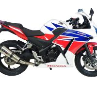 GPR escape compatível com  Honda Cbr 300 R 2014-2016, New Grand Prix Evo Titanium, Escape legal, homologado, silenciador com catalisador, db killer removível e tubo de ligação específico 